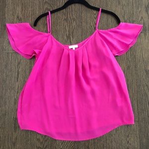 Joie Pink Silk Feminine Top